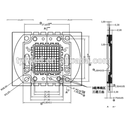 Bridgelux Epistar 10W 20W 30W 50W 80W 100W 150W 200W chips cob led